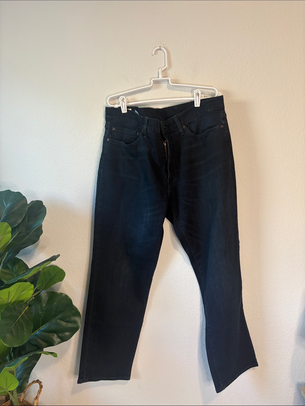 Levi's premium dark blue 36x30 Straight-Leg Jeans